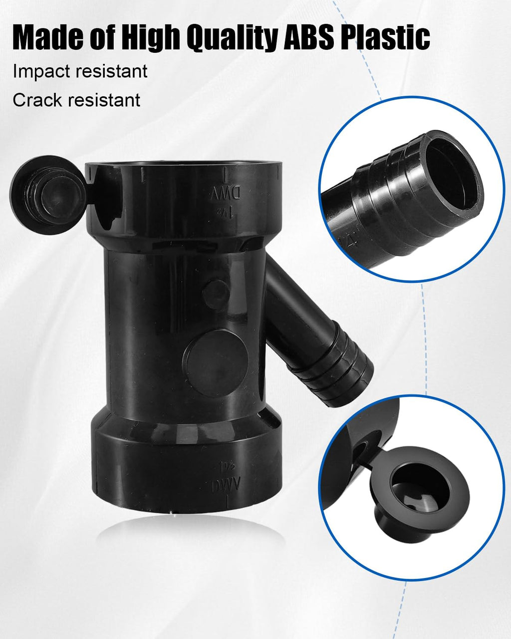 60519 Dishwasher Drain Adapter for Condensate Line, 1-1/2″ x 1-1/2 ″x 3/4″