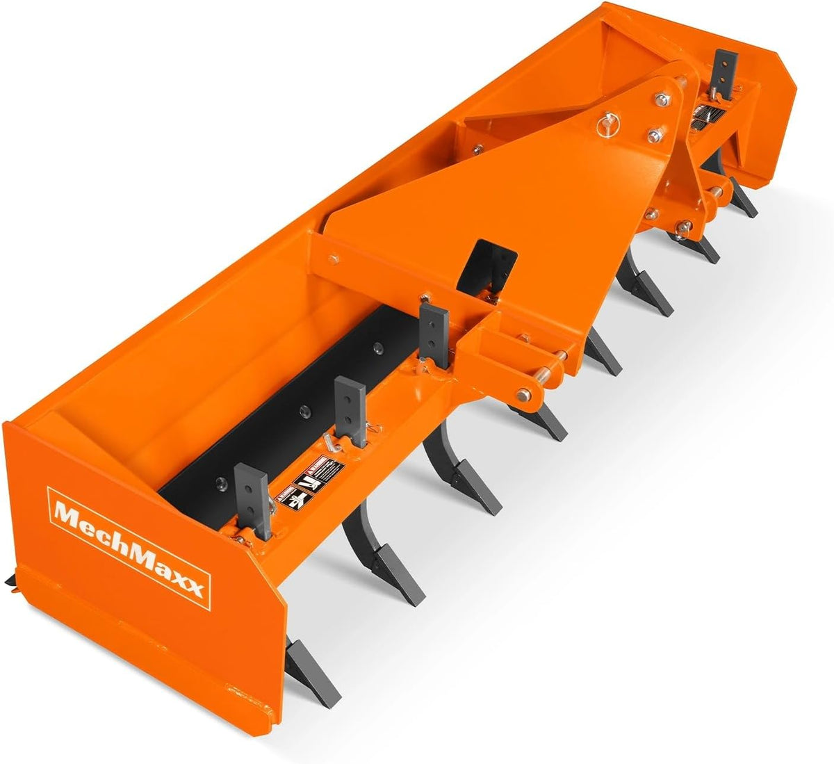 96" Box Blade Scraper with 8 Shanks 3 Point Hitch Tractor Attachment,30-70 hp, Model BB96