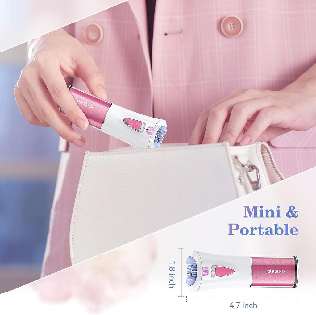 Epilator for Women, Mini Epilators Hair Remover for Women with LED Light, Smooth Hair Removal, Suitable for Face