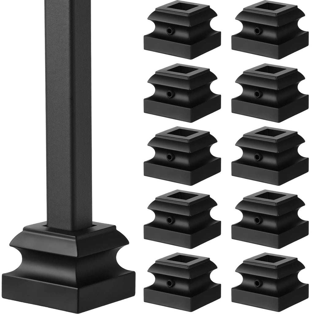 12 Pcs Iron Baluster Shoes for Square Staircase Balusters