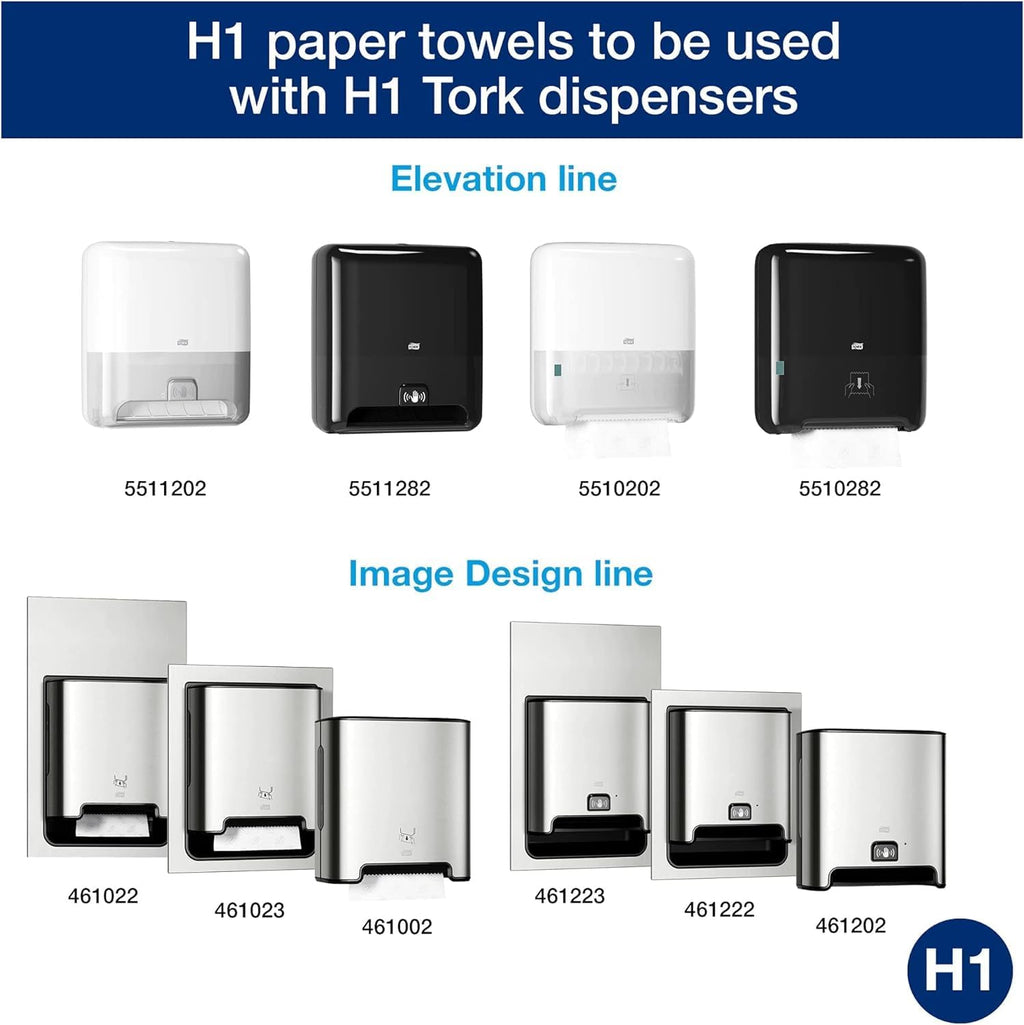 Matic Paper Hand Towel Roll White H1, 6 Rolls x 700 ft, 290089