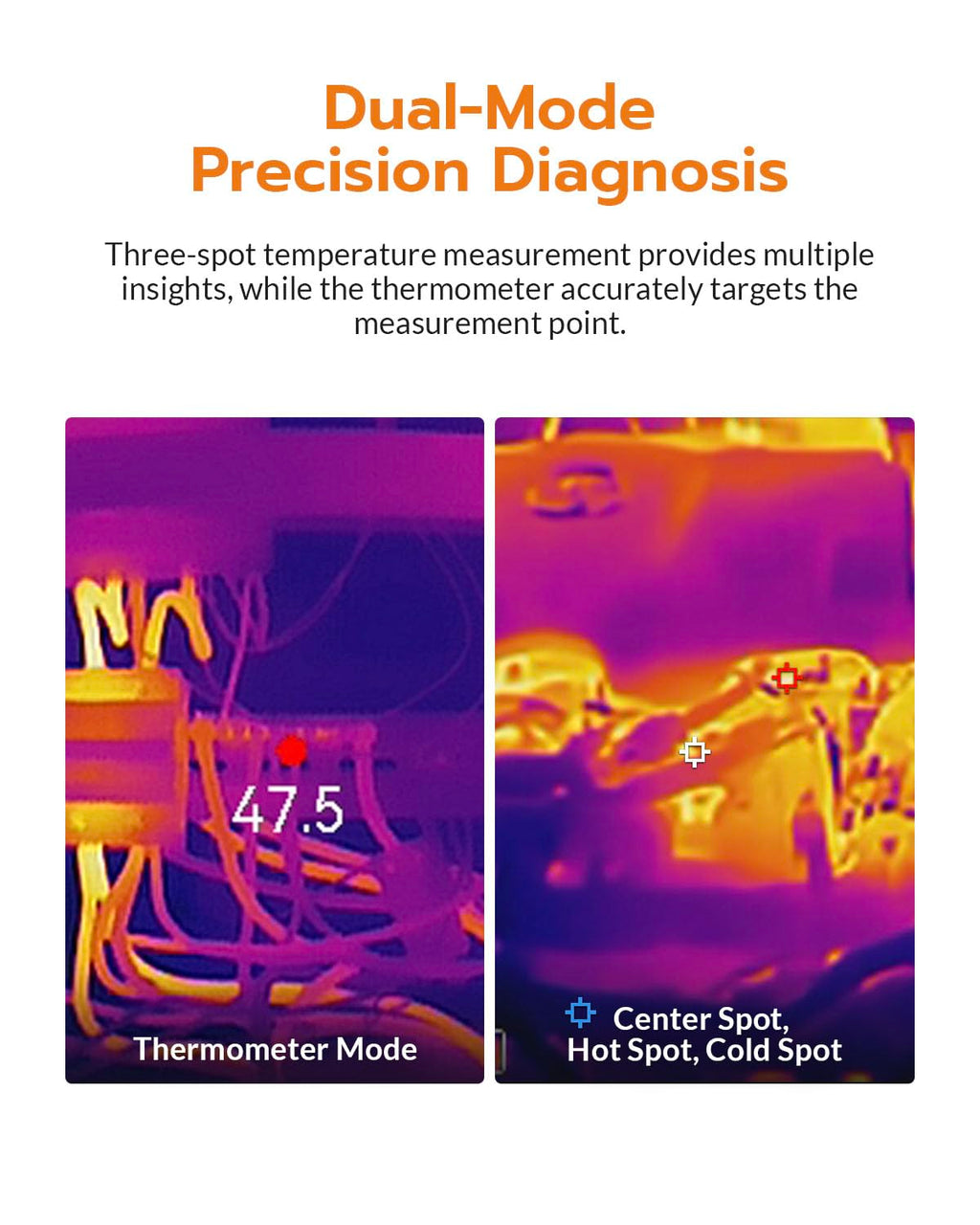 GT16S Thermal Camera,AI Scene Detection,Thermometer Mode