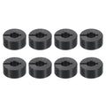 uxcell 8pcs Single Split Shaft Collar 1/4" Bore, Black Oxide Steel