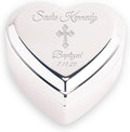 Personalized Baptism Jewelry Box, Heart Keepsake