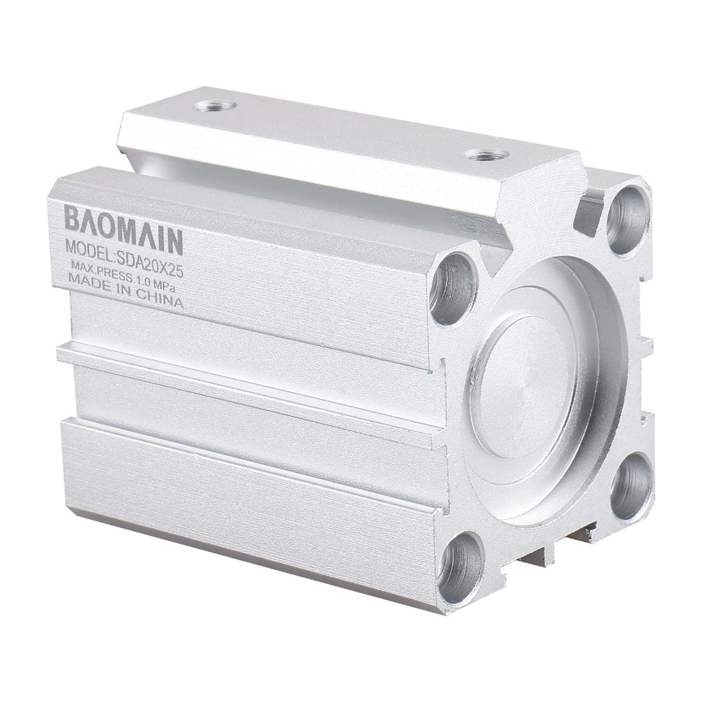 Baomain Compact Thin Air Cylinder SDA20x25 20mm Bore 25mm Stroke