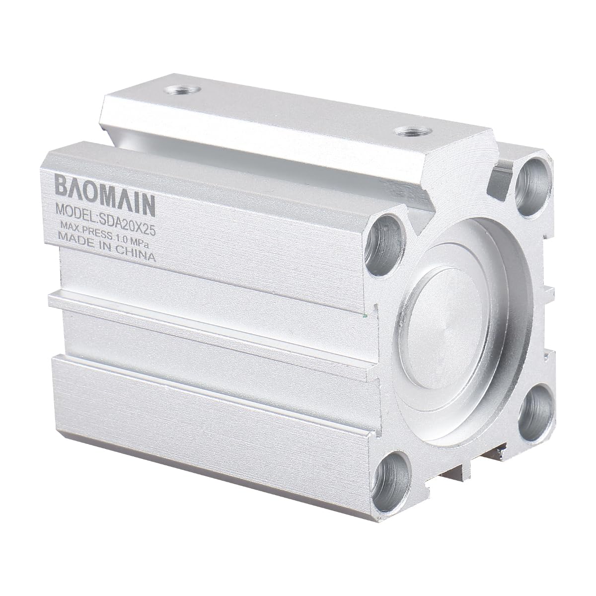 Baomain Compact Thin Air Cylinder SDA20x25 20mm Bore 25mm Stroke