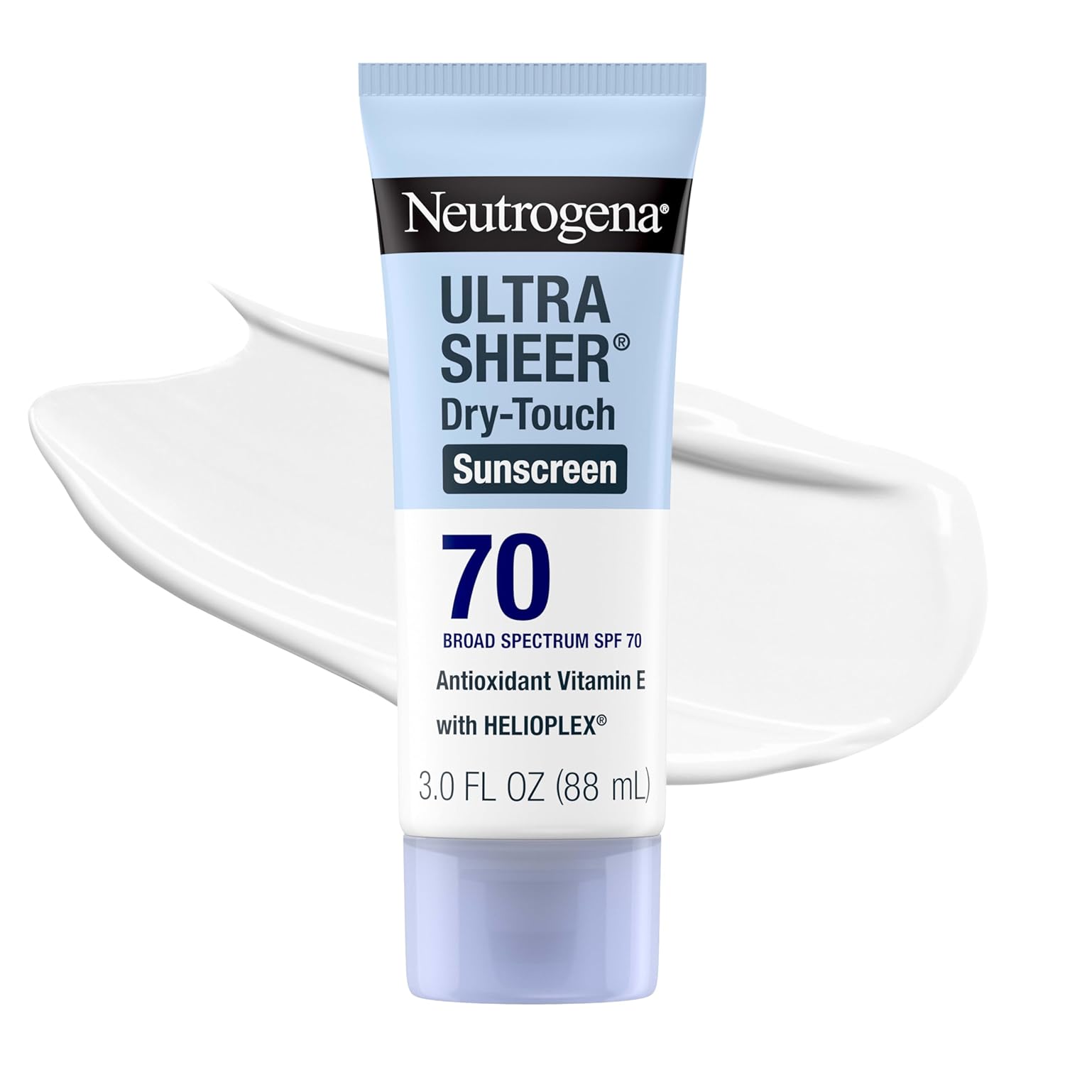 Neutrogena Ultra Sheer Dry Touch Sunscreen Lotion, SPF 70, 3 fl. oz | Broad Spectrum for UVA/UVB Protection