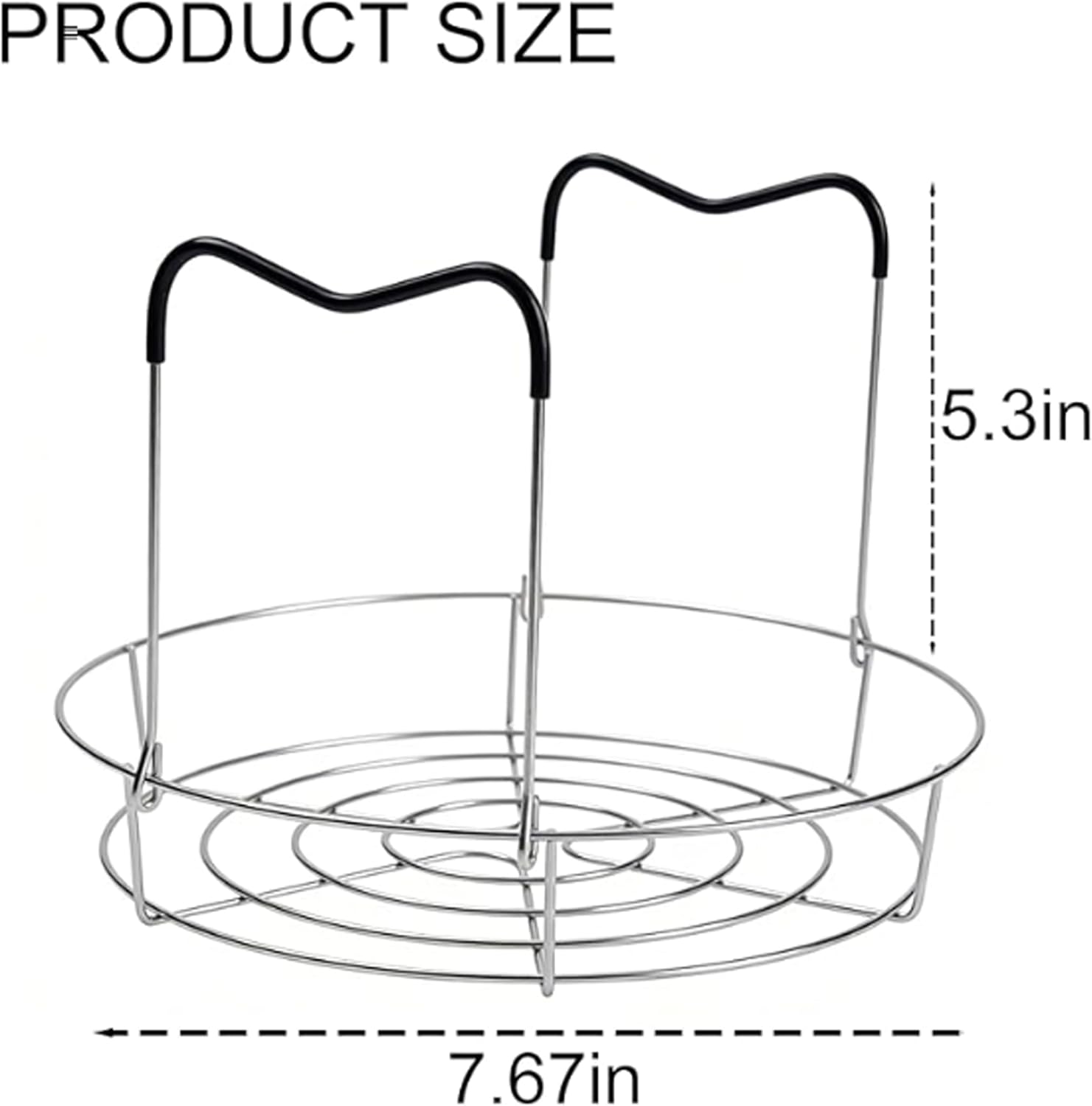 11.8-Inch Canning Rack for Water Bath Canner with Jar Lifter