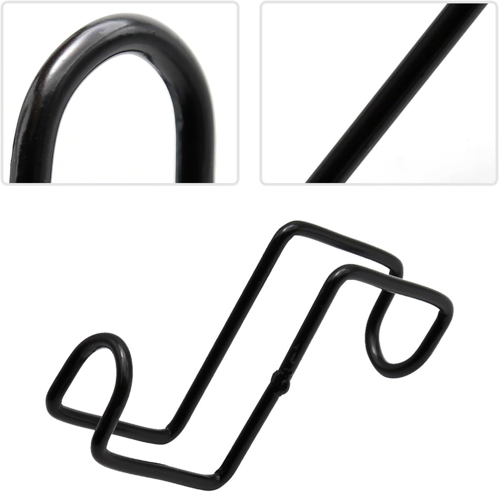 4 Inch Tack Hook Over Rail Bridle Hooks Heavy Duty Horse Water Bucke (2PCS)