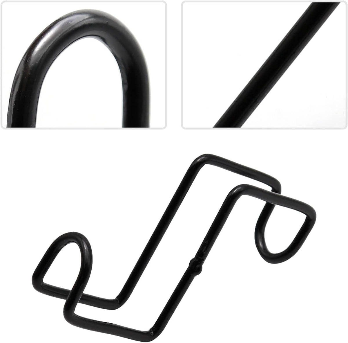 4 Inch Tack Hook Over Rail Bridle Hooks Heavy Duty Horse Water Bucke (2PCS)
