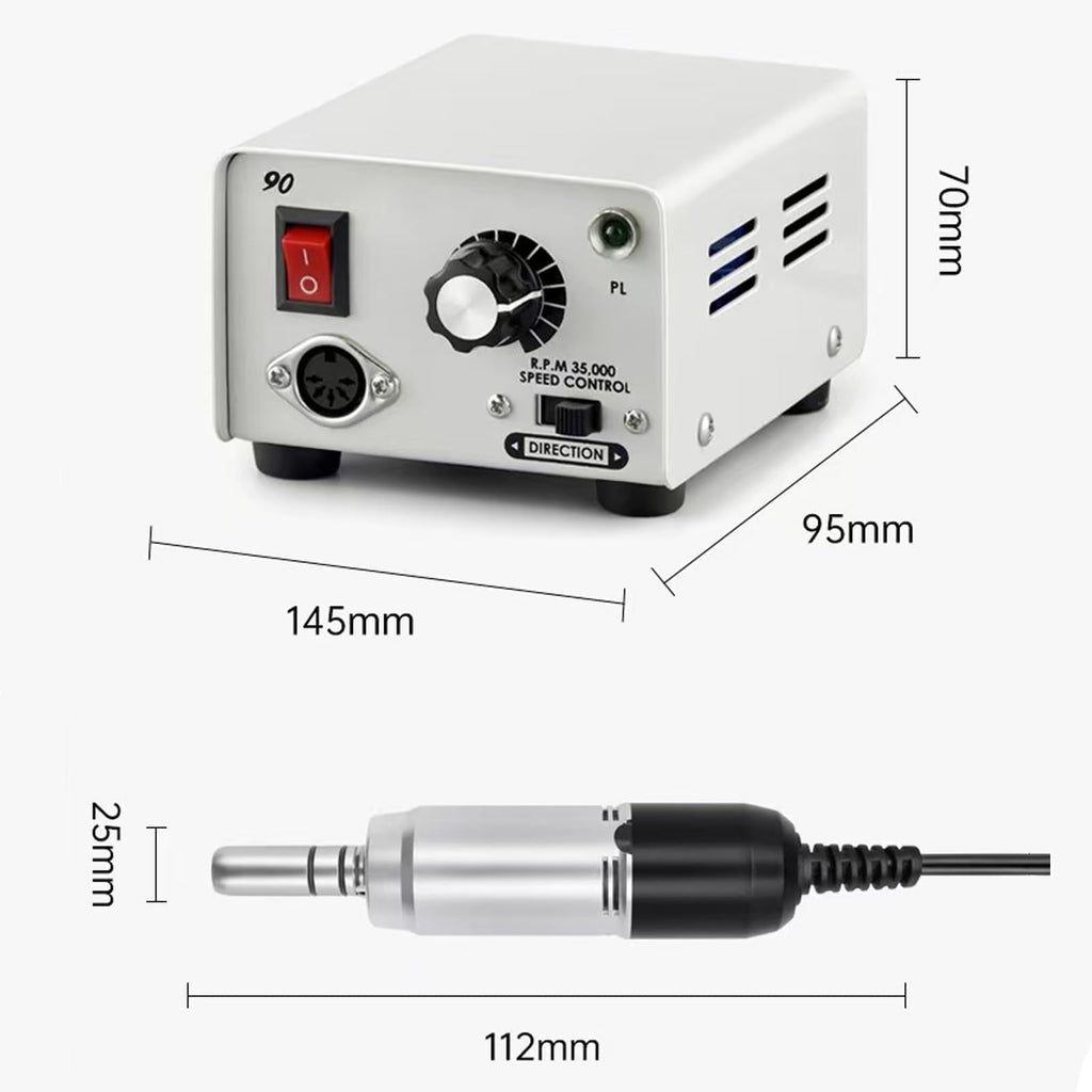 35000 RPM Micromotor, Pedal Mode Micro Motor, 90+108E Short Handle