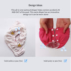 IIjnUhb Swim Diapers Baby Reusable 2 Pack,Washable Pants for 0-3 Years Boys Girls Swimming Lesson Shower Gifts