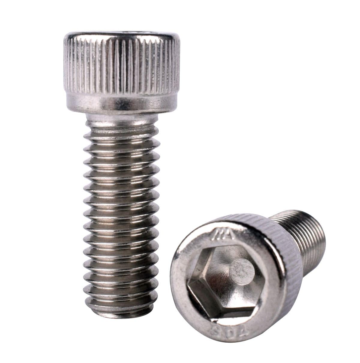 #10-24 x 3/4" Allen Hex Socket Head Screw Bolt, 304 Stainless Steel 18-8, UNC Machine Full Thread, Pack of 50