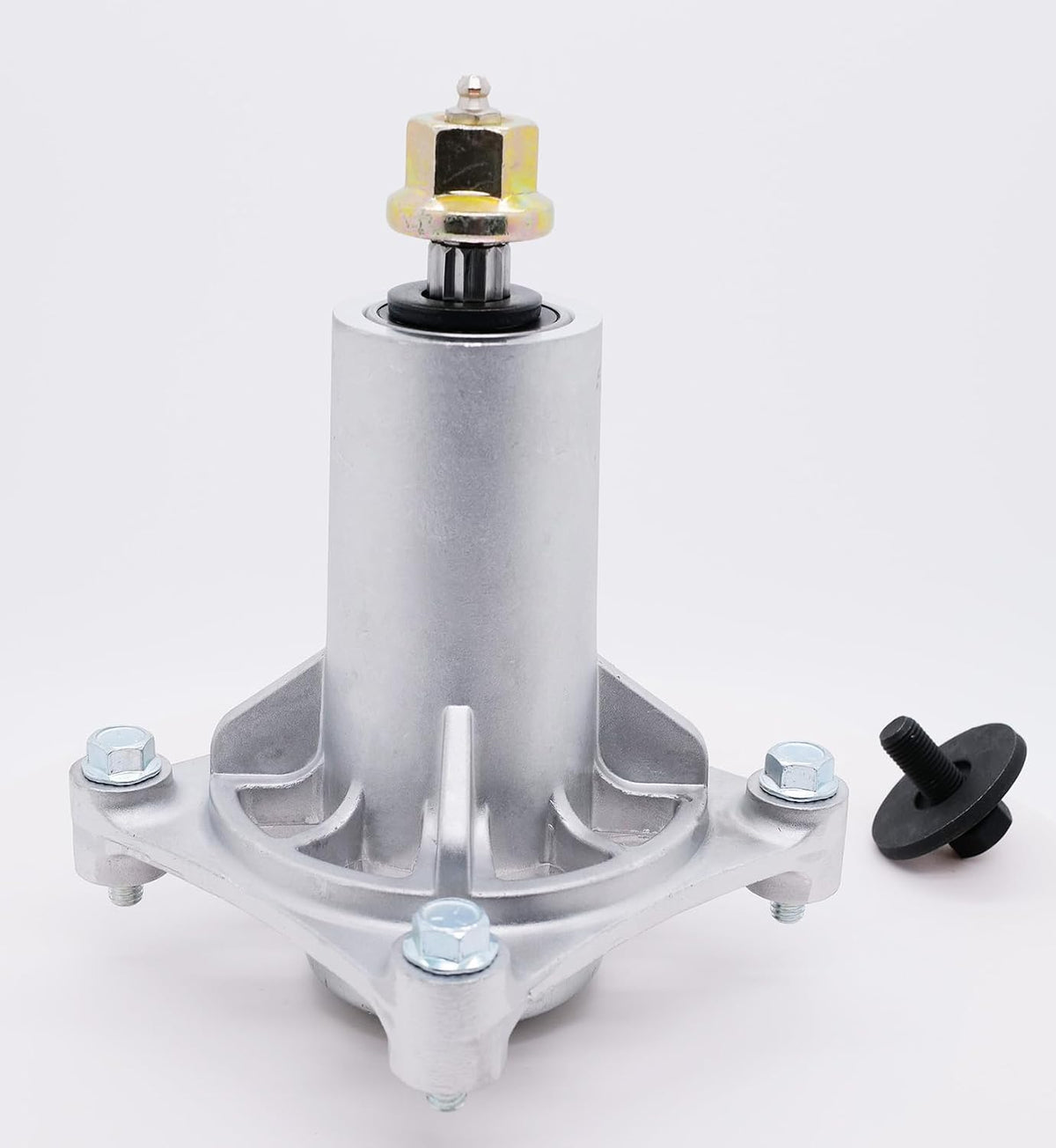 Lawn Mower Spindle Assembly Application for AYP 187292 Dixon 532192870 Husqvarna 532192870 532187292 532187281 539112057 587125401 587820301 Ariens 21546238 by 4 Tapped Bolts Zerk, Aluminium