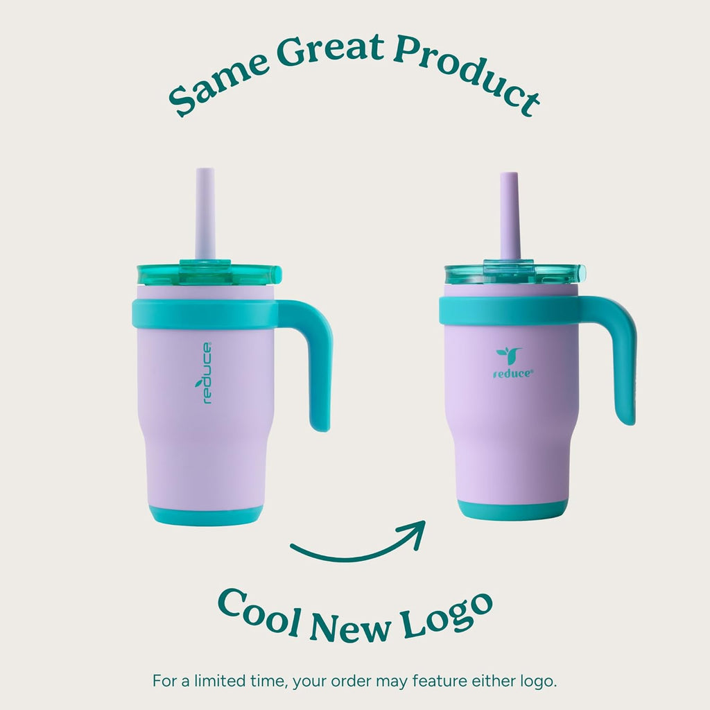 14 Oz Coldee Kids Tumbler with Lid and Straw - Coldee Insulated Travel Mug - Spill-Proof, Sweatproof Stainless Steel