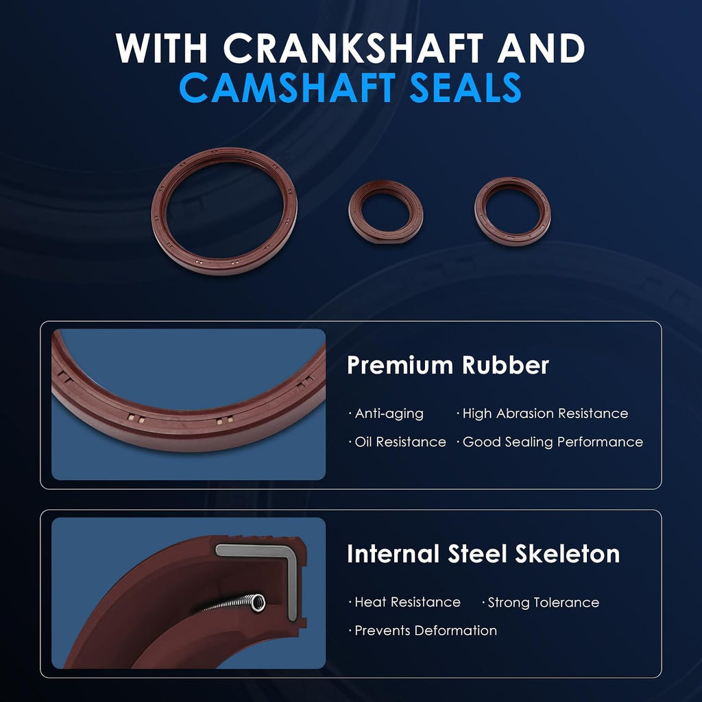 ECCPP Engine Timing Belt Kit with Water Pump Compatible with Hyundai