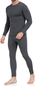 Thermal Underwear for Men Long Johns Set Fleece Lined Winter Cold Weather | Base Layer Top & Bottom Set