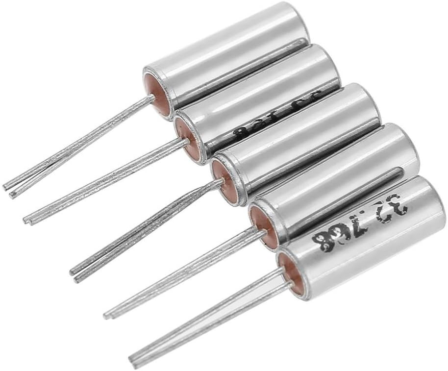 Quartz Crystal Resonators Oscillator Assorted Kit, 50pcs, 10 Value, 32.768KHz-24MHz, DIY, Silver