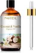 Coconut & Vanilla Fragrance Oil for Diffuser Aromatherapy 3.38FL.OZ | Long Lasting Scented Oils For Humidifier, Air