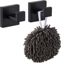 Bath Towel Hook Wall Mount Square Robe Hook Coat Hook, Bathroom Kitchen Garage Heavy Duty Wall Mounted, SUS 304