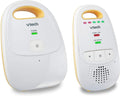Audio Baby Monitor — No Static DECT 6.0, No WiFi, Hack-Proof | 8Hr Battery, Belt Clip, 1000ft Range, 5-Level Sound