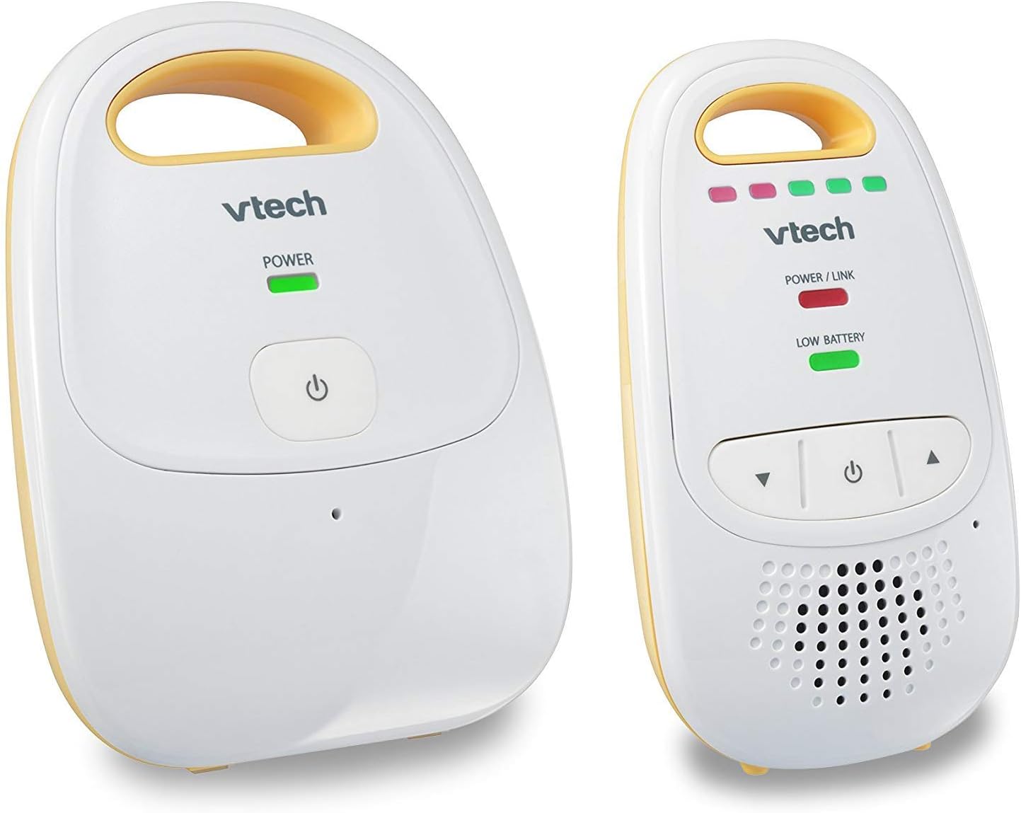 Audio Baby Monitor — No Static DECT 6.0, No WiFi, Hack-Proof | 8Hr Battery, Belt Clip, 1000ft Range, 5-Level Sound