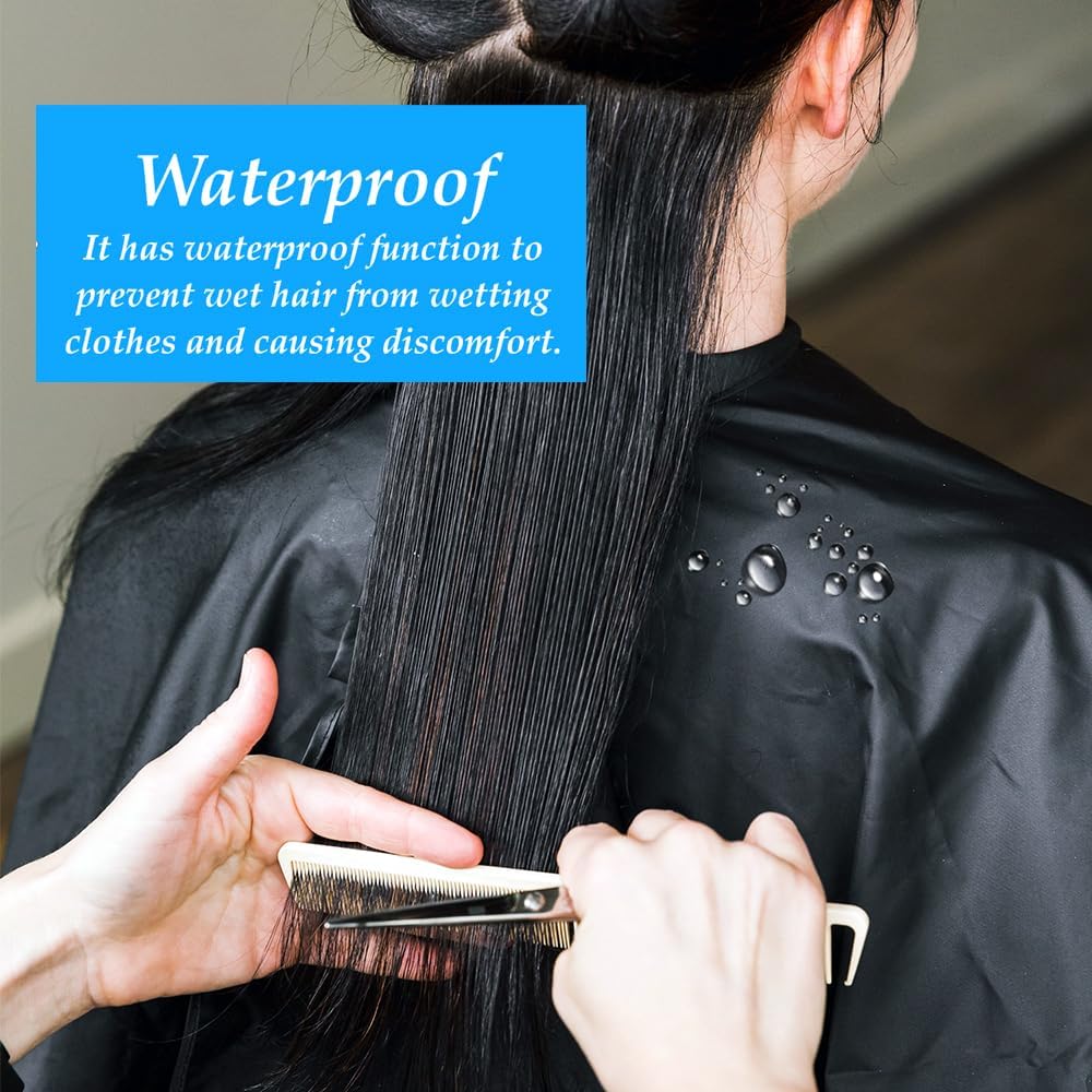 Hair Salon Capes with Snap Closure Waterproof Hairdressing Styling Hair Cutting Coloring Nylon Cape for Barber