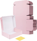 12x9x3 Shipping Boxes Set of 20, Pink Corrugated Cardboard Box for Packing, Mailing, Business, Gift
