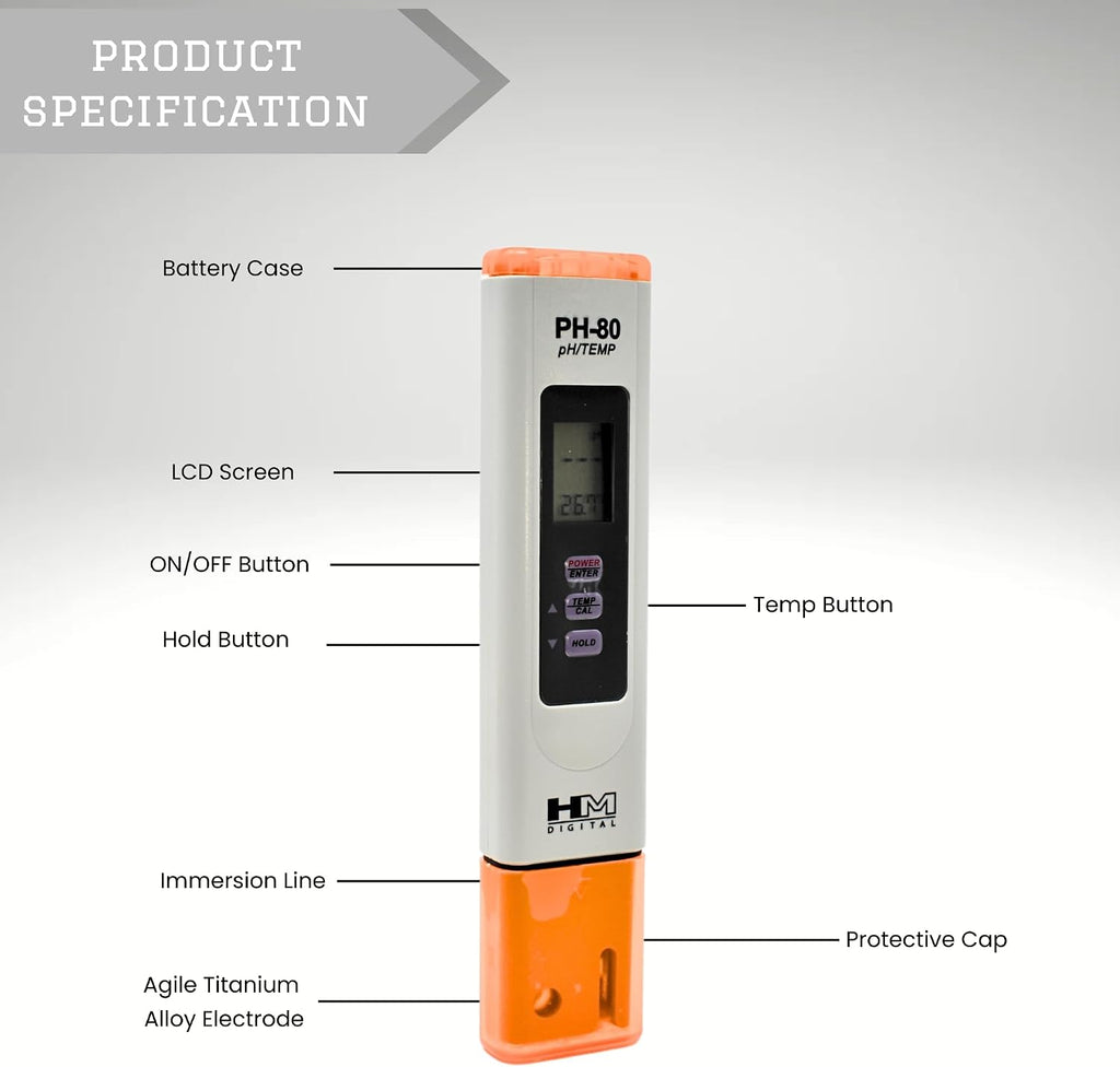 HMDPHM80 Digital pH/Temperature Meter
