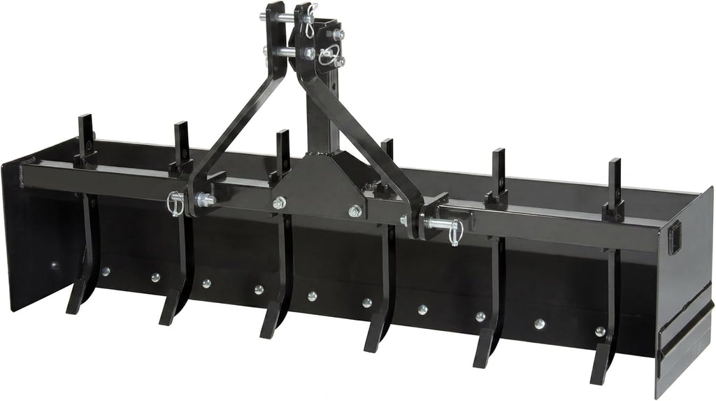 Impact IMPLEMENTS 55" Three-Point Box Scraper for Cat-0 Tractors. Great for Leveling & Grading for Crops and Planting.