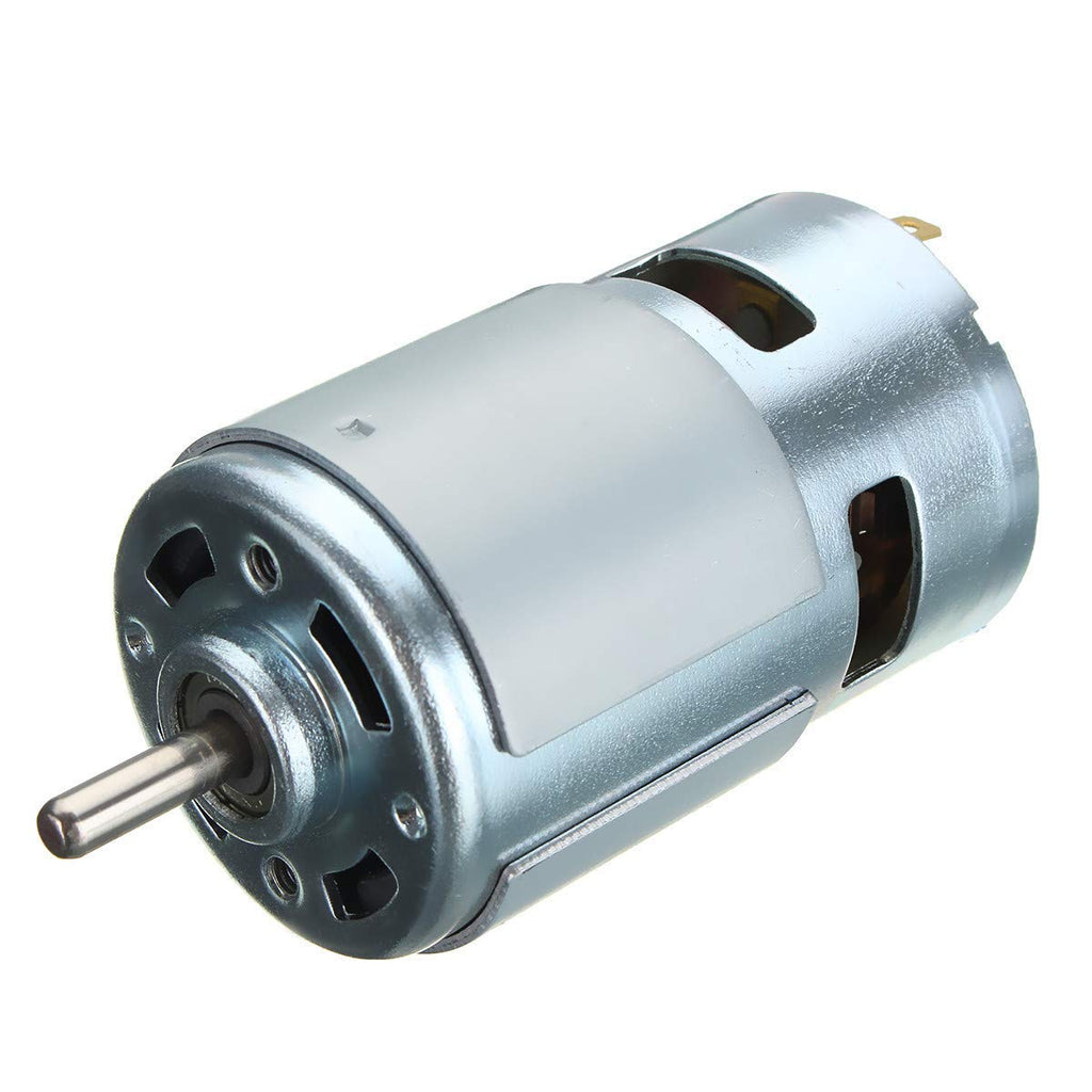 775 DC Motor DC 12V - 24V Max 12000 RPM Ball Bearing Large Torque High Power Low Noise Gear Motor Electronic Component Motor 2-Pack（with Bracket）