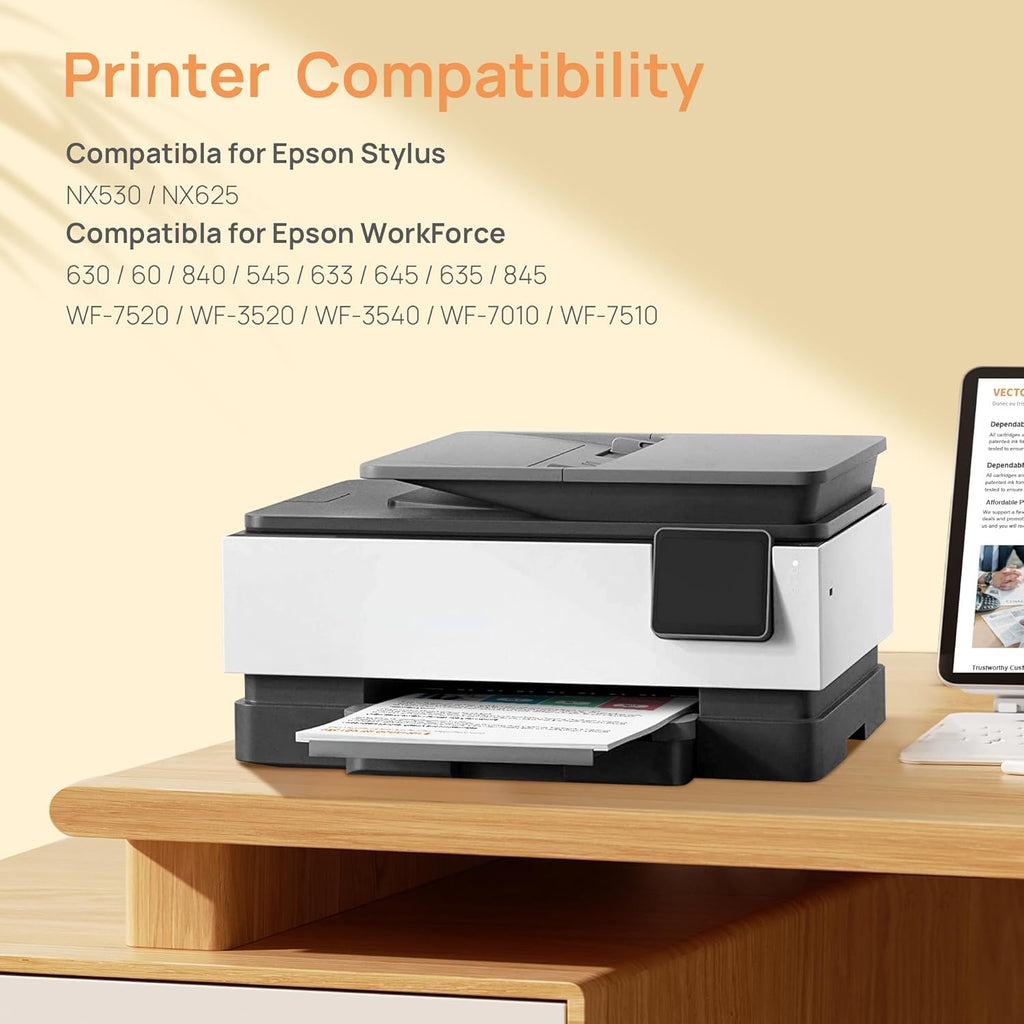 Remanufactured Replacement for Epson 127 Ink Cartridge 5 Pack