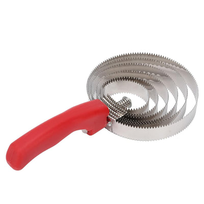 Curry comb 6 Ring Horse Shedding Comb Stainless Steel Spiral Curry Comb for Sheep Horses Cows Relieve Itching(6 turns)