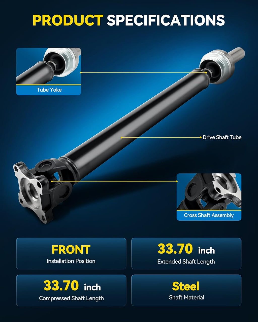 PHILTOP Drive Shaft for Ram 1500