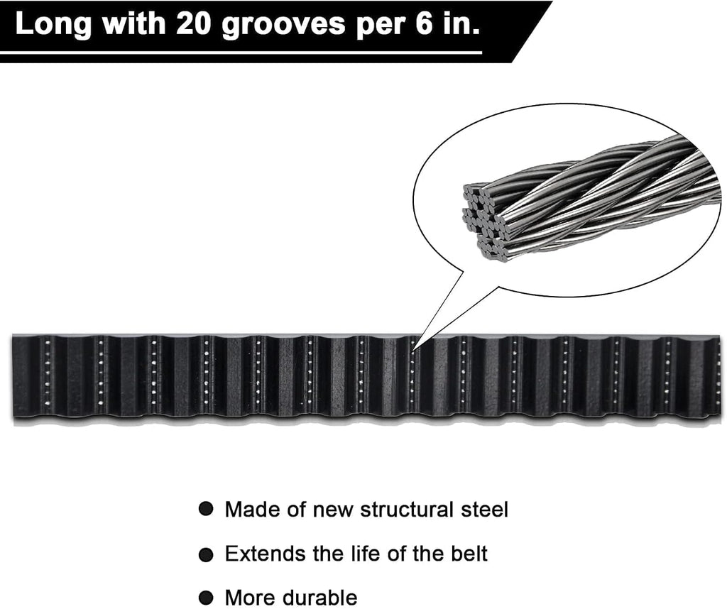 Upgraded 41A5434-11A Drive Belt 233 Inches for 7FT Garage Door Opener