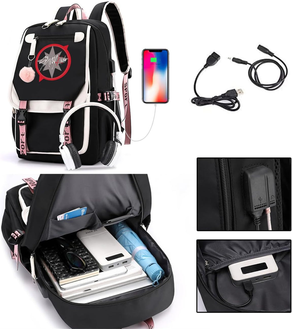 Stray Kids Backpack Merch, Stray Kids Book Bag Casual Backpack