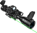 4-16x50 AO Hunting Rifle Scope Dual Illuminated Optics & Illuminated Reflex Sight 4 Holographic Reticle Red/Green Dot