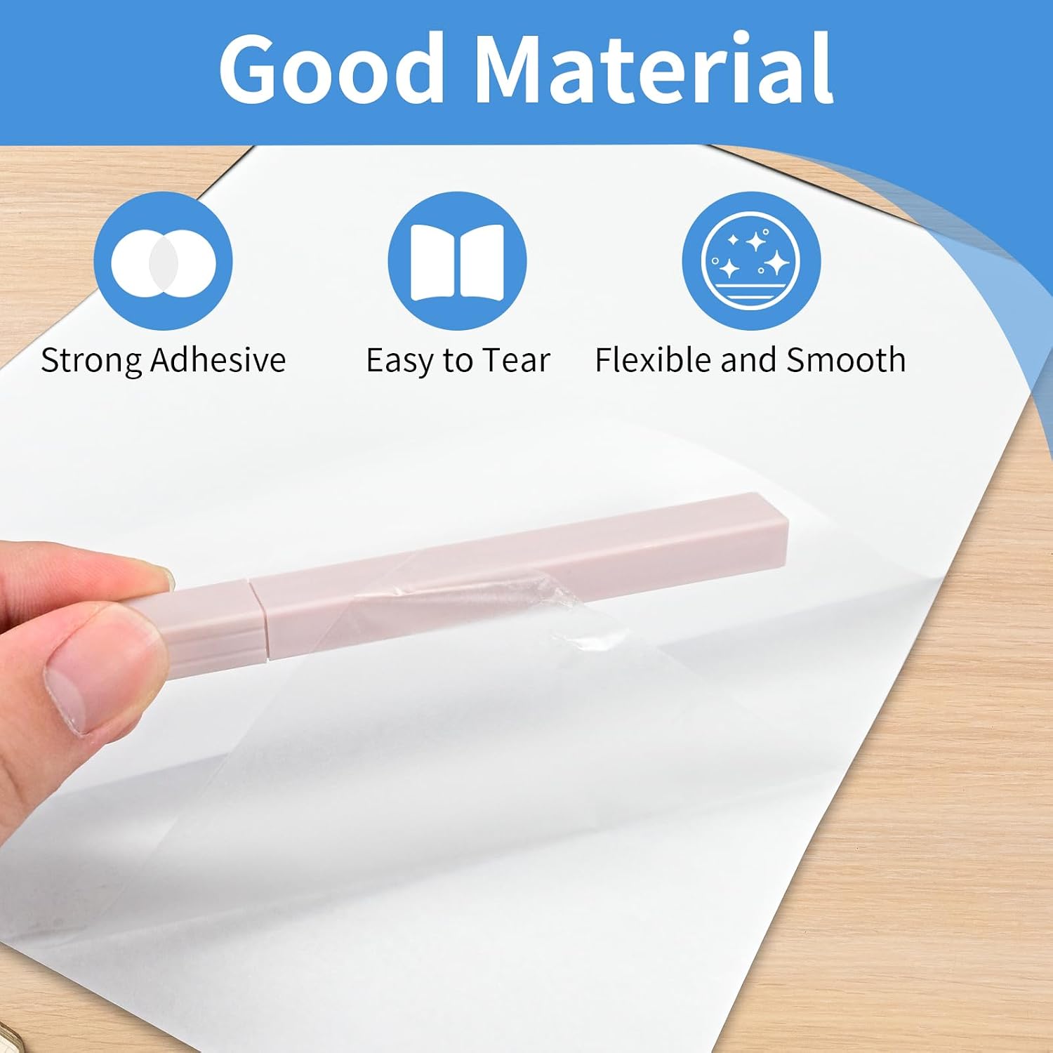 20 Sheets A4 Double Sided Adhesive Sheets, 8.3 x 11.5 Inch Super Strong Sticky Tape for Arts Craft Scrapbooking Photo