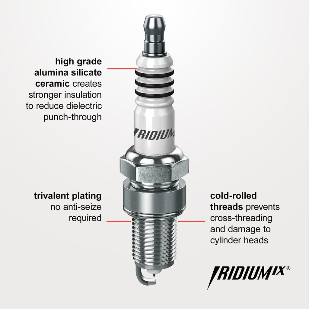 6 pc NGK Iridium IX Spark Plugs compatible with Honda Pilot 3.5L V6 2009-19