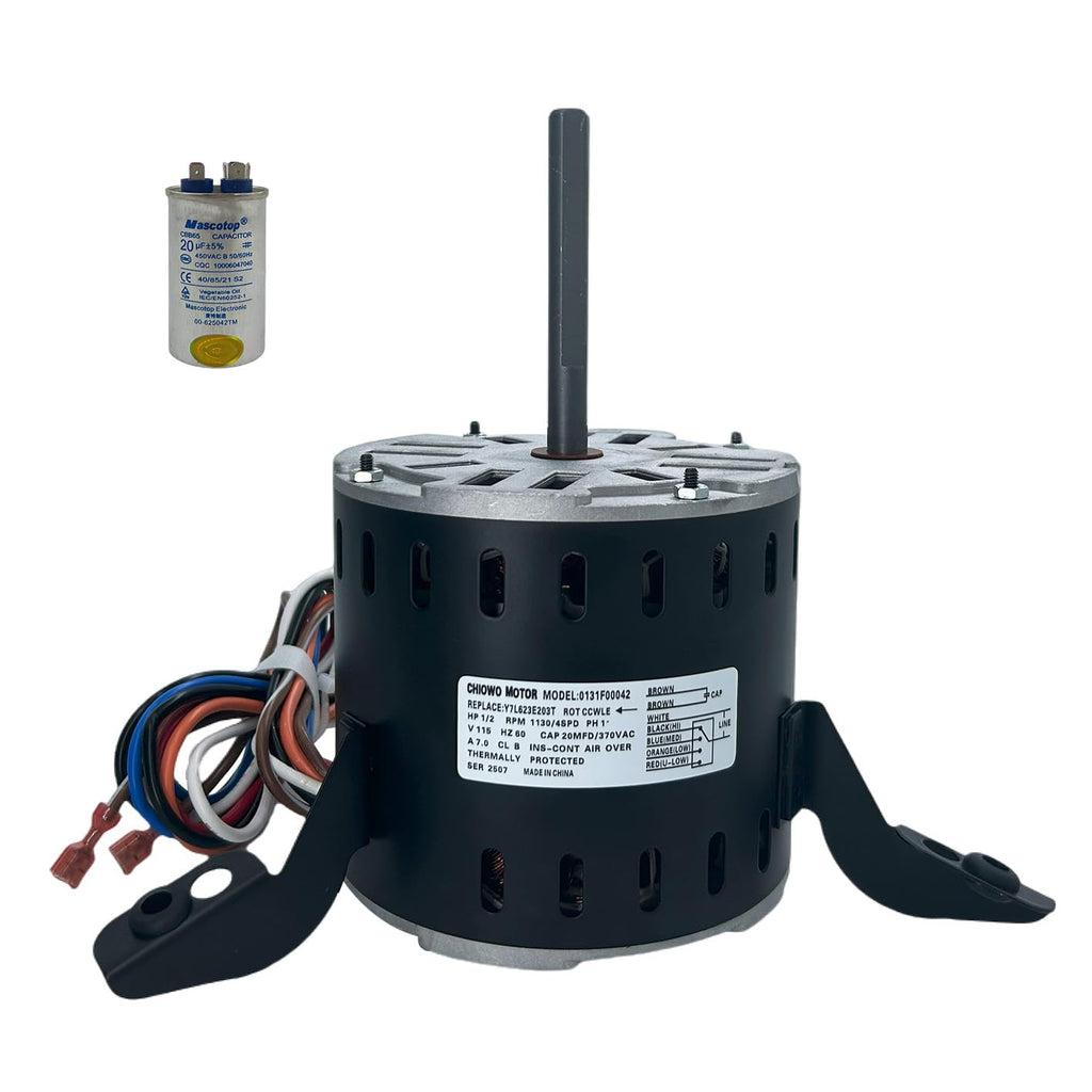 0131F00042SP Blower Motor 1/2HP 115V 7.0A 1130RPM 4Speeds