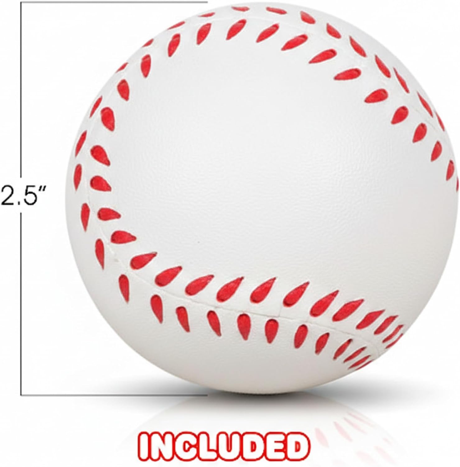 Sports Stress Foam Balls for Kids 2.5" - Set of 4 - Includes Basketball, Football, Baseball, and Soccer Squeezable