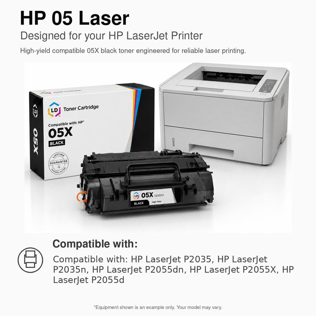Products Compatible Toner Replacement for HP Black 05A CE505A (Black)