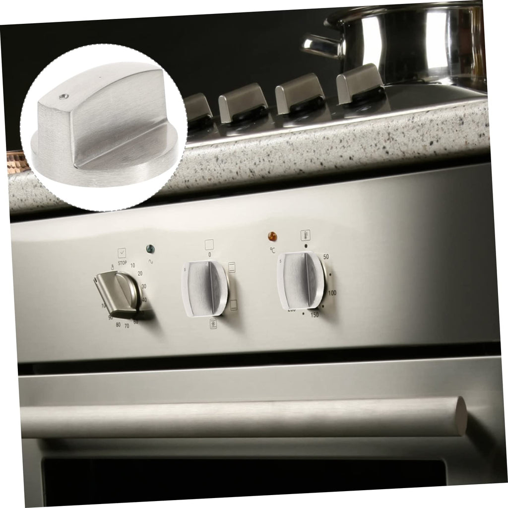 5pcs Stainless Steel Gas Stove Burner Control Knobs Replacement