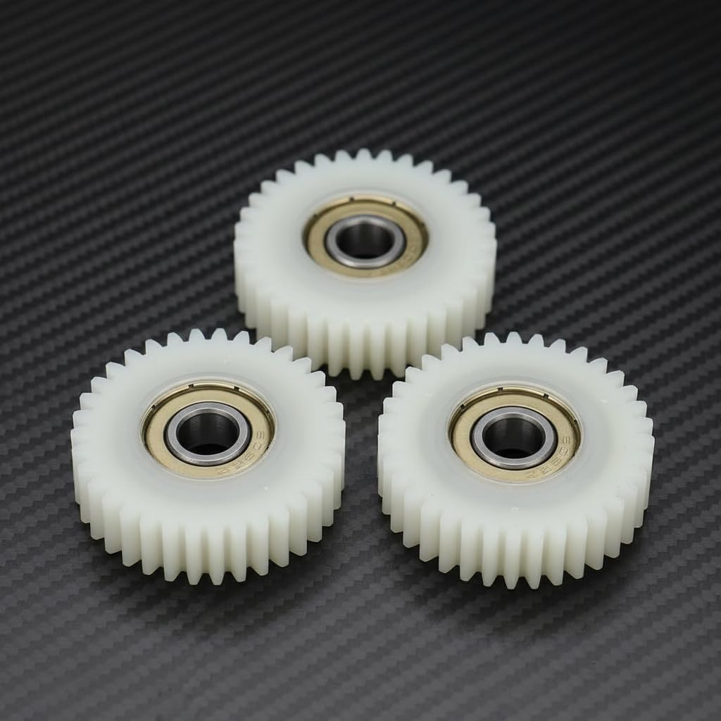 3pcs 36 Teeth 38mm Nylon Electronic Motor Gear Professional Accessory for Electrical Motor Clutch