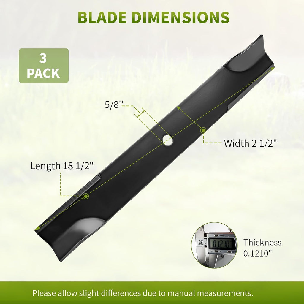 Replacement 02961700 High Lift Mower Blades, Compatible with 54" Deck A riens Zoom XL Gravely ZTXL 2554 ZTXL 2448
