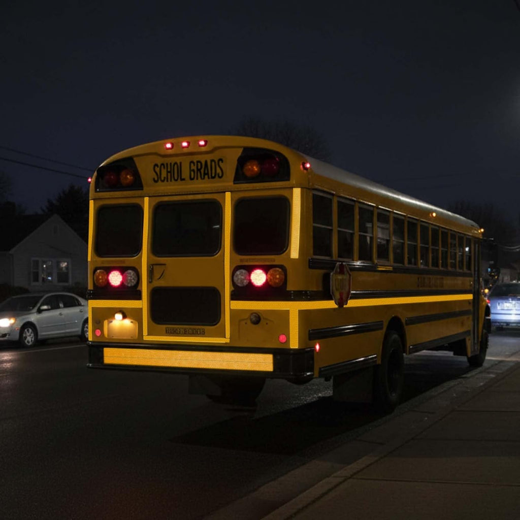 1 Roll School Bus Reflective Tape, Reflective, 1 Inch X 150 ft