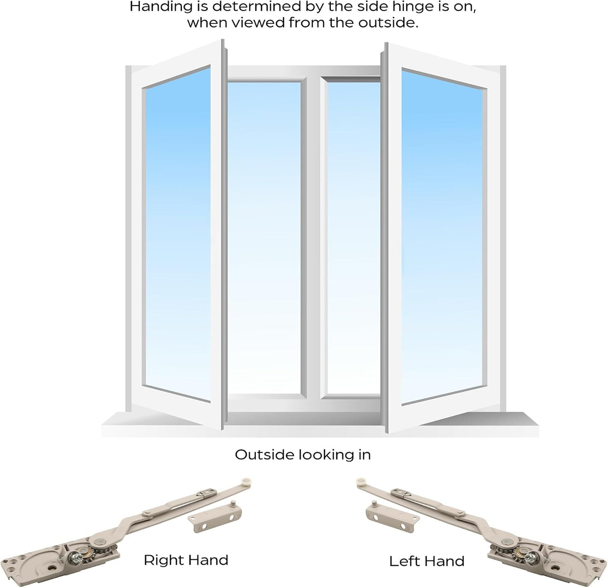 TH 23076 Entrygard Dual Arm Left-Hand Casement Window Operator