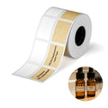 M2/M3 Self-Laminating Label Sticker 0.79''×1.18'', Kraft Brown