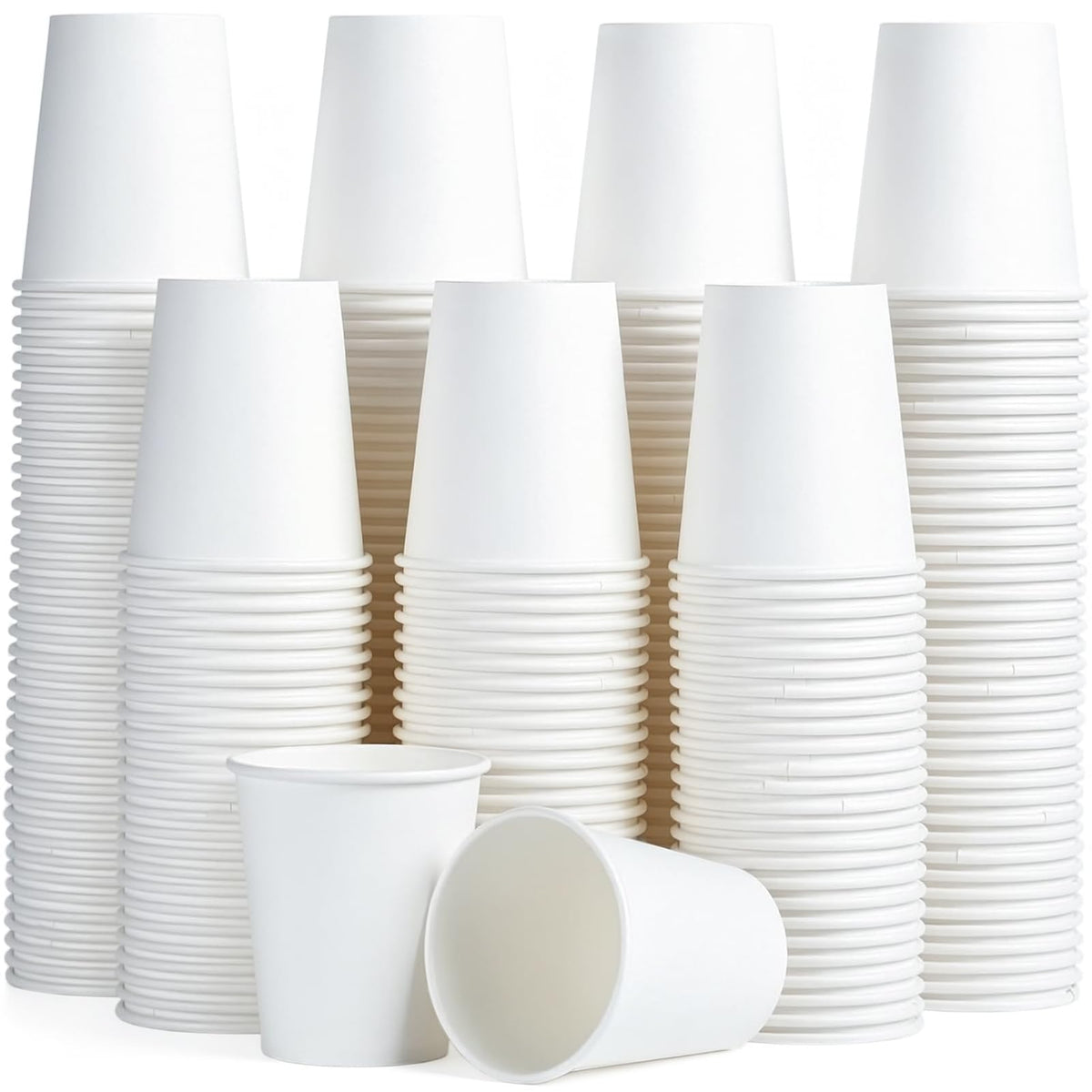 6 oz Paper Cups 600 Pack Disposable Small White Drinking Cups