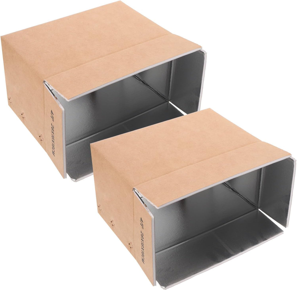 Insulated Shipping Boxes with Aluminum Foil Liner 2pcs Portable